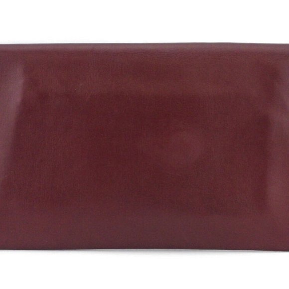 Authentic  used Cartier clutch bag mast line Bordeaux leather - Picture 2 of 8